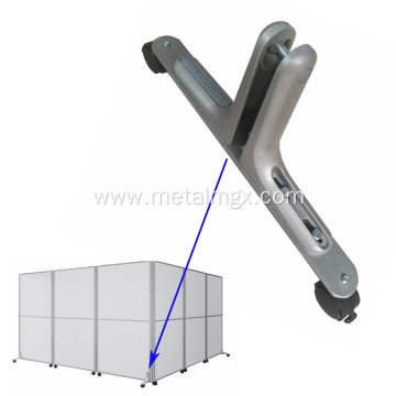 Aluminium Mobile Adjustable Foot For Office Divider